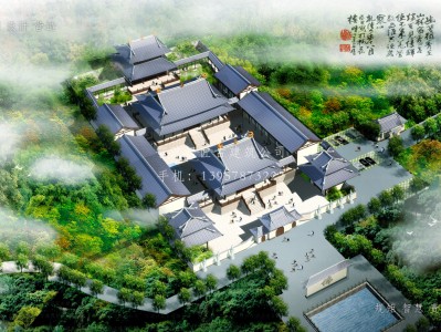 龙游依云寺建筑规划设计图